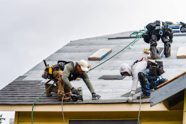 Professional Roof Repair technician working in Tennent, NJ